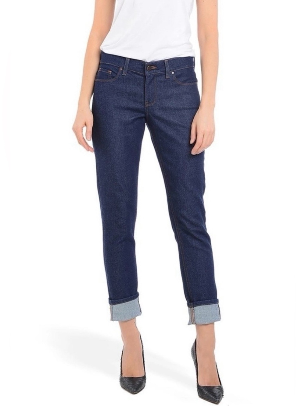 Mott & Bow Boyfriend Jeans Dark Indigo Stretch W29 L30
